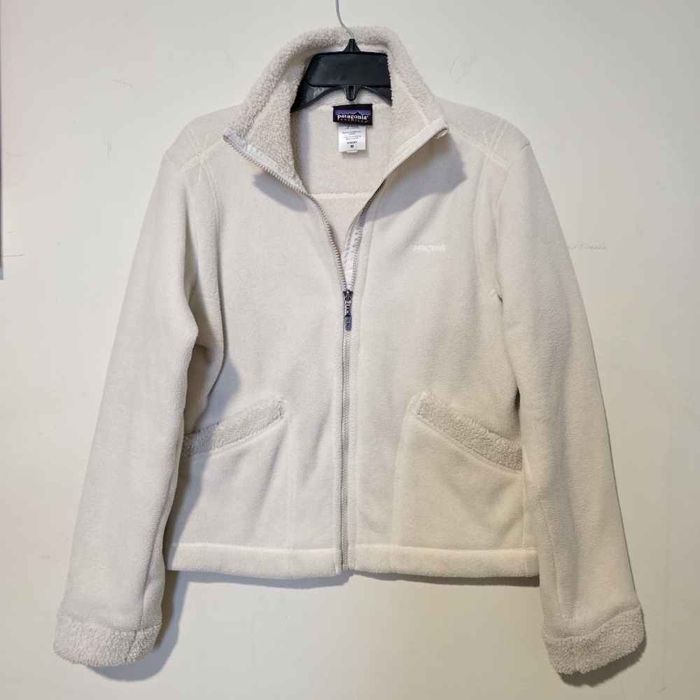 ​Patagonia Synchilla Full Zip Fleece Jacket Ivory Cream #Gorpcore Minimalist M